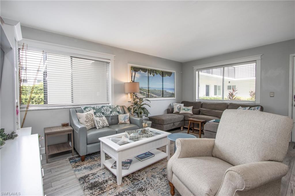 Living room featuring light hardwood / wood-style flooring