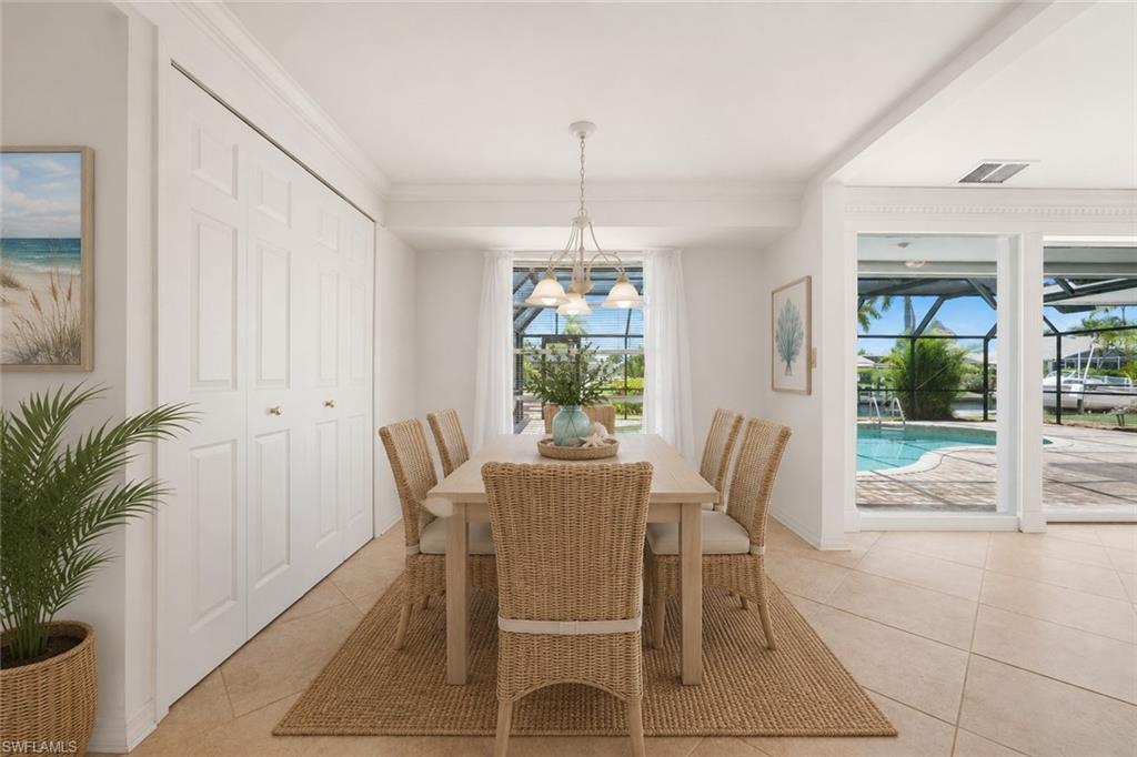 Virtually Staged Dining Room