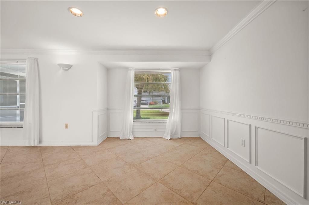 Breakfast room at the front of the house