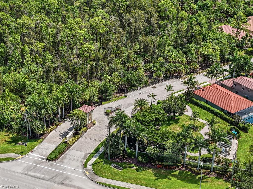 Aerial perspective of Barrington Cove gated entrance