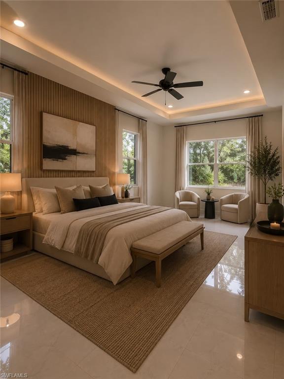 (AI Staged)  Master Bedroom