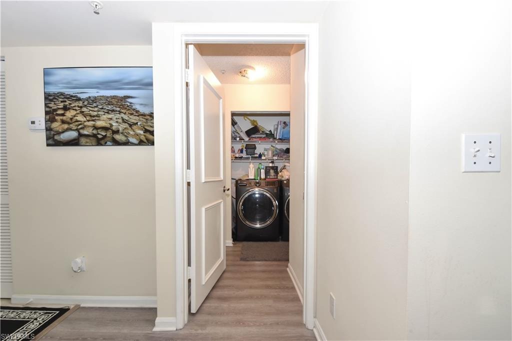Hallway towards Laundry Area - Washer & Dryer not included