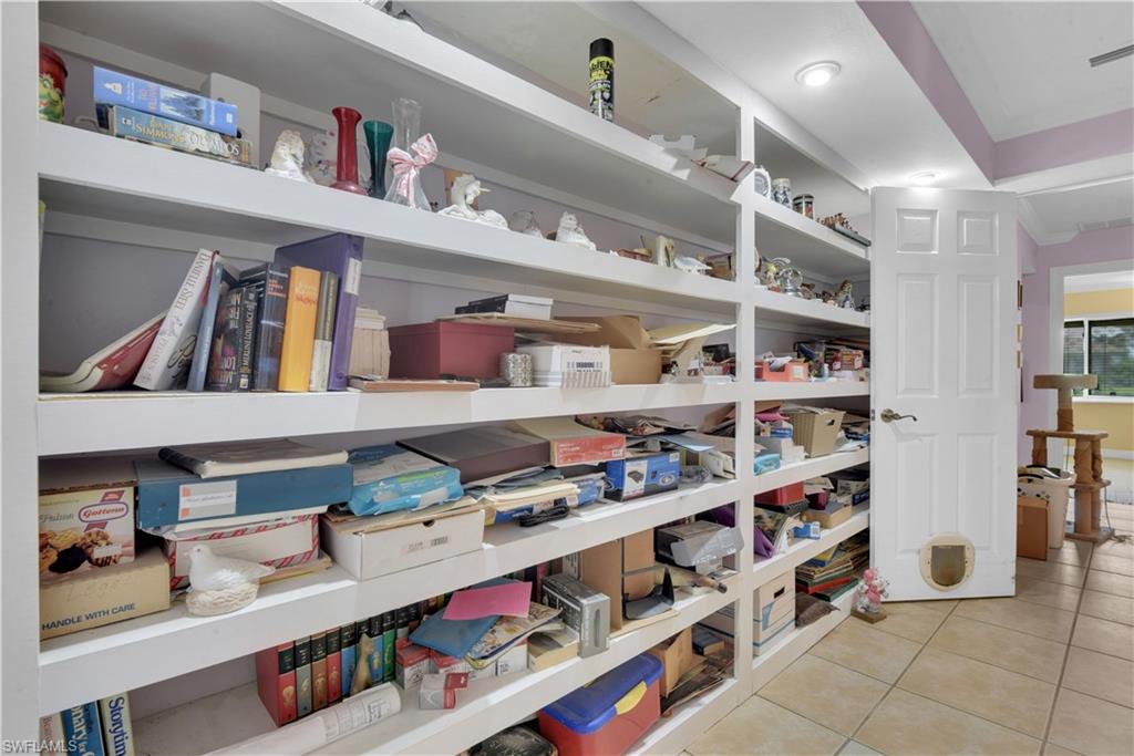 Hallway w/ Shelving