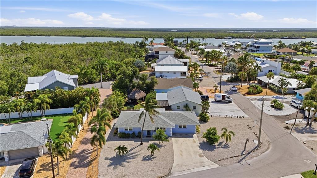 Aerial perspective showcasing a residential area