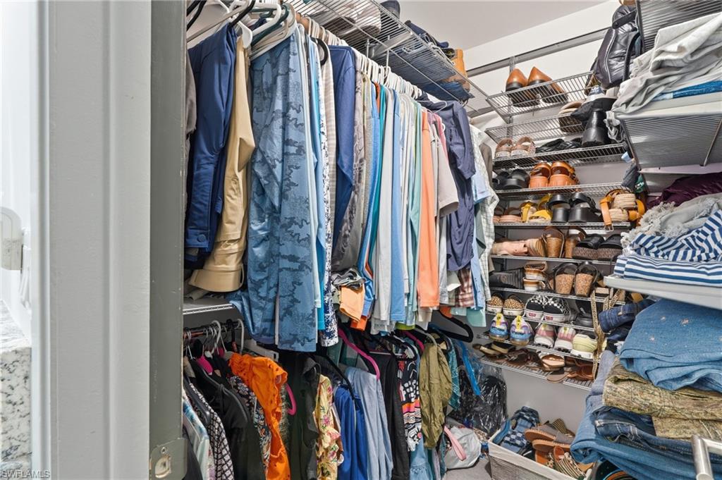 Amazing walk in closet in primary bedroom