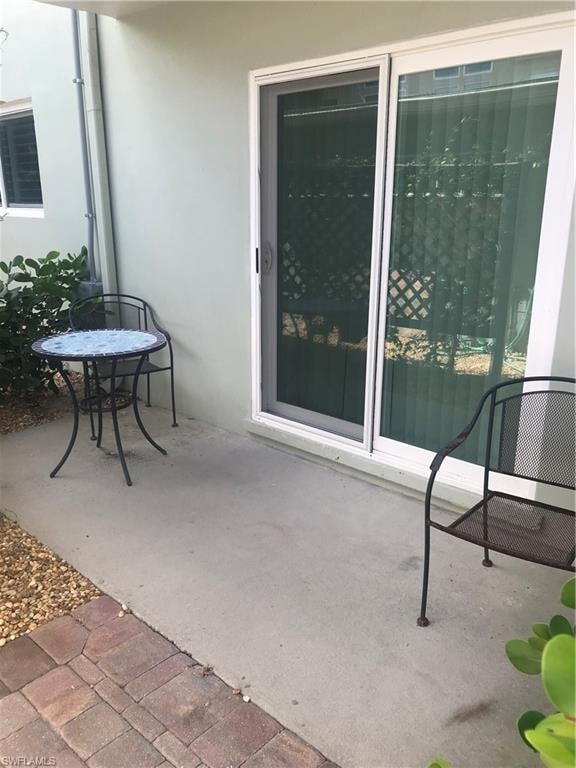 Patio from bedroom