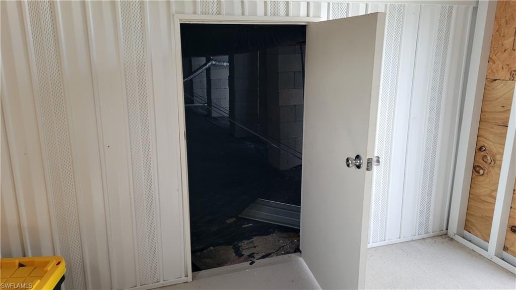 View to under home with easy access door