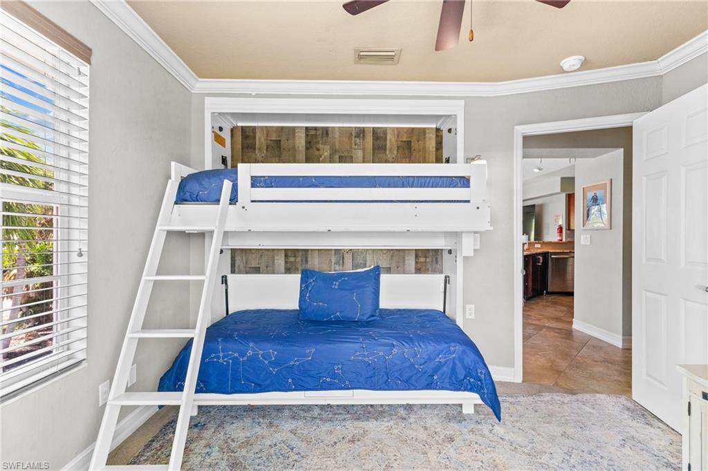 Den with Murphy bed open