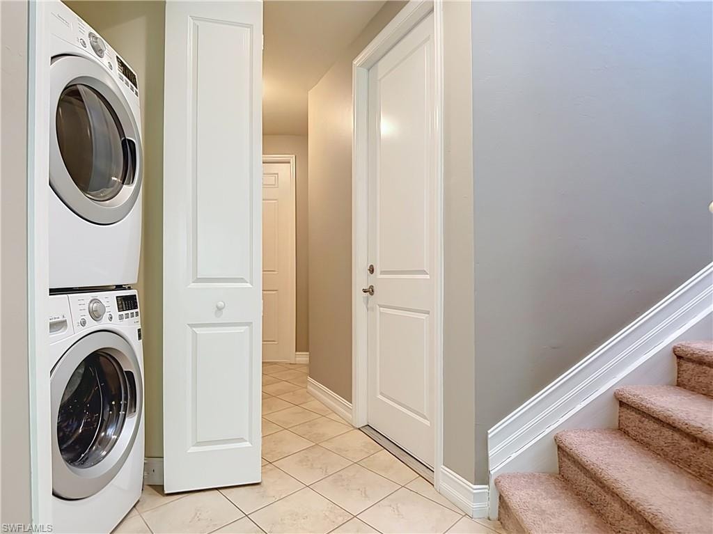 Laundry in residence. front loader