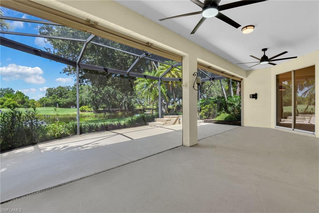 Long Covered Area On Screened Lanai