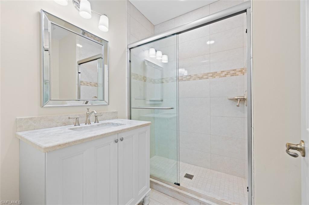 Full third bathroom, not just a typical powder room.