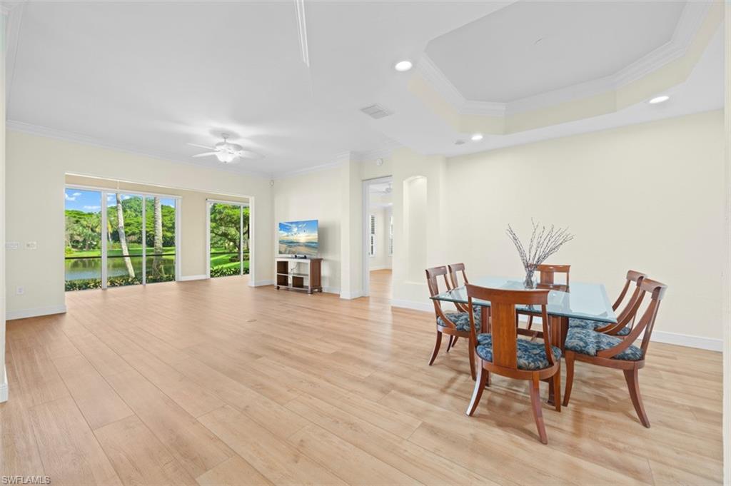 Dining area to living room.