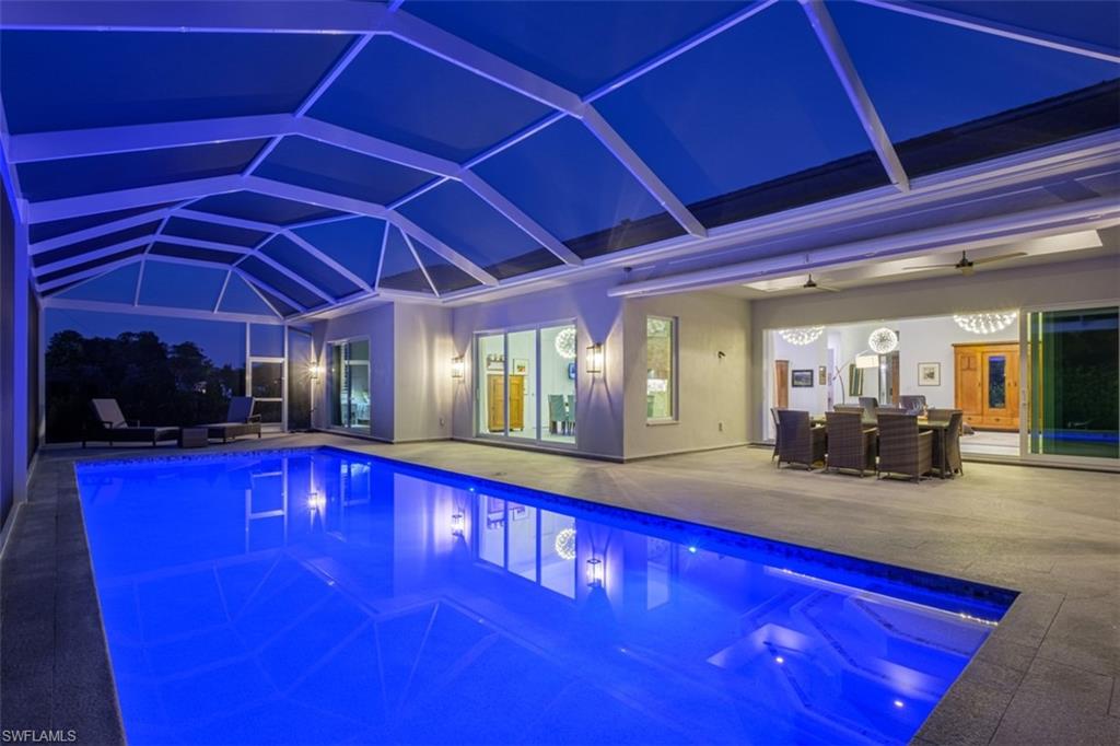 Pool at night