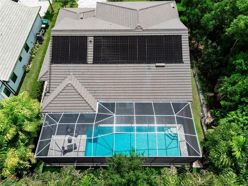 Spacious pool area (solar heated)