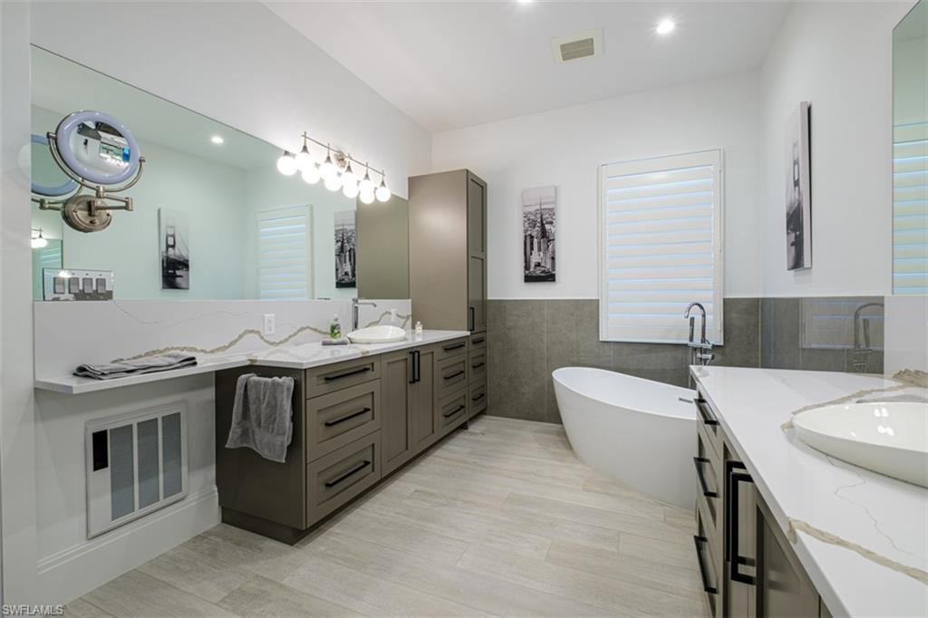 Master Bath with two vanities