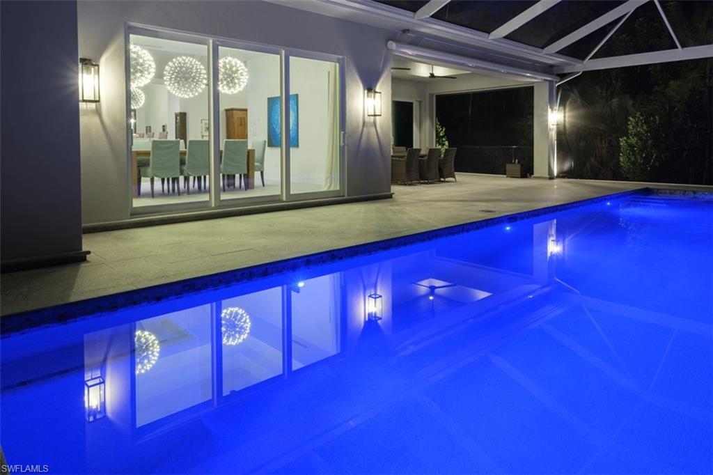 Pool at night