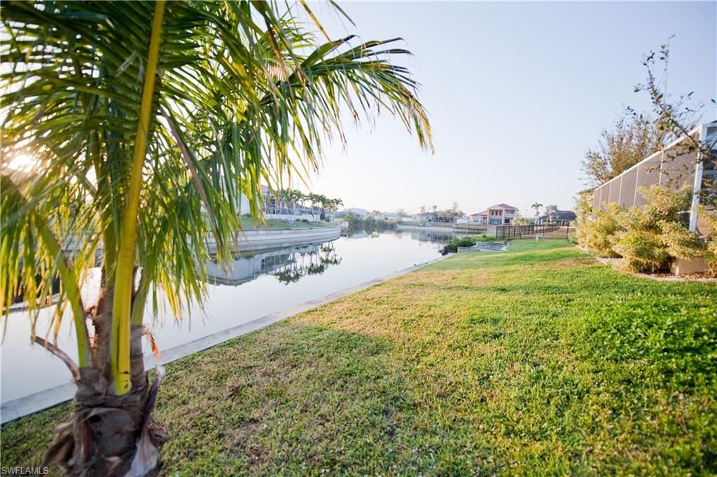 Back yark overlooking canal