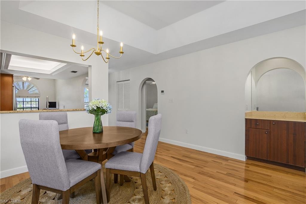 Additional views of the dining room, open bar and countertop for guest entertainment