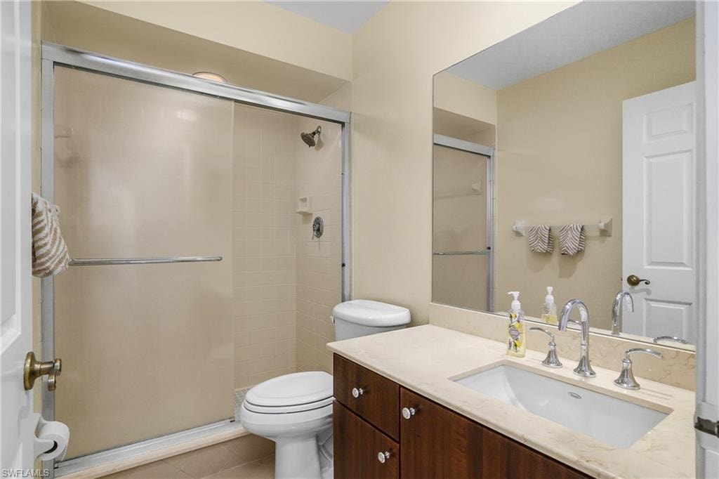 Guest bathroom with walk-in shower