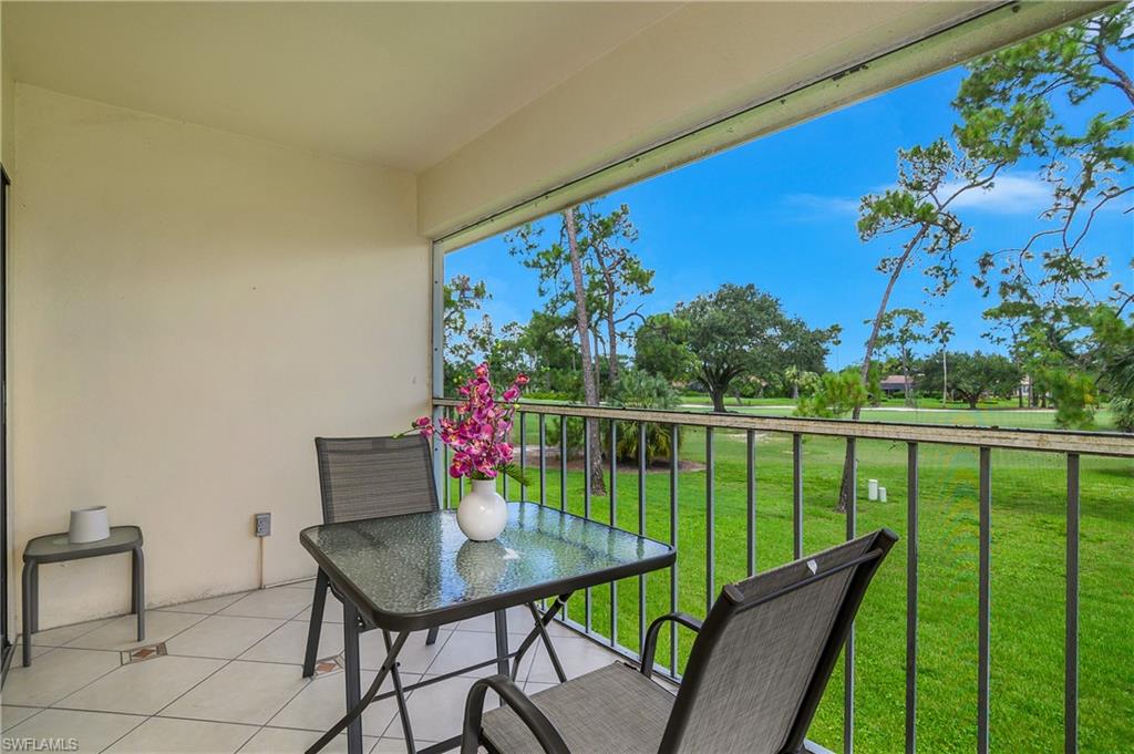 Lush views of the golf course and mature trees