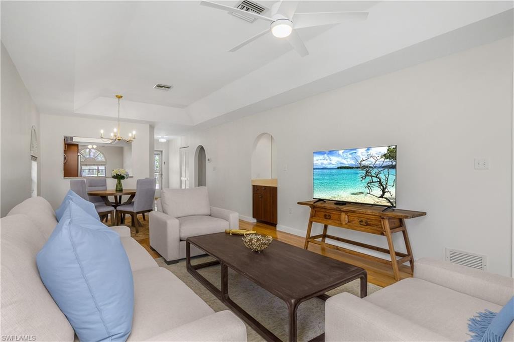 Living room with great seating for you and your guests