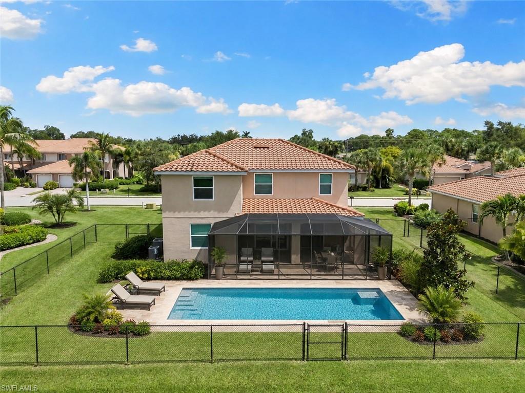 Virtually staged to showcase the spacious backyard and plenty of room for a private pool.