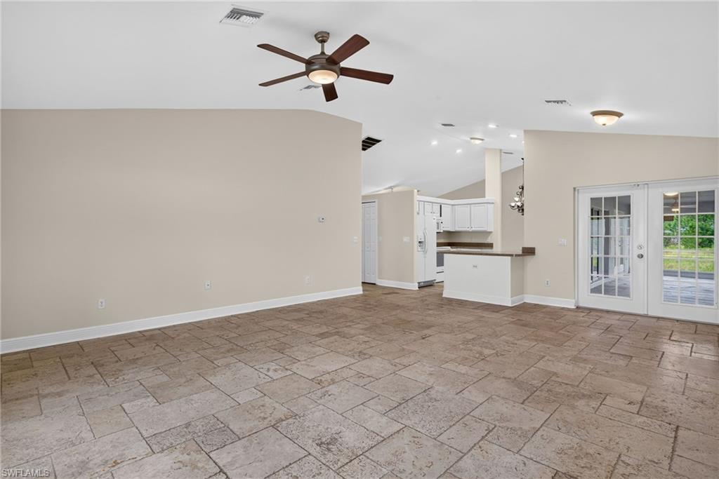 Rear living room, possible conversion to 4th bedroom or study