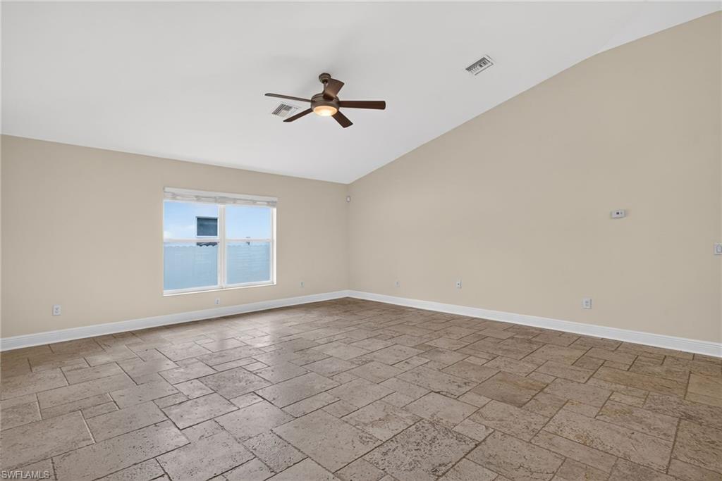Rear living room, possible conversion to 4th bedroom or study