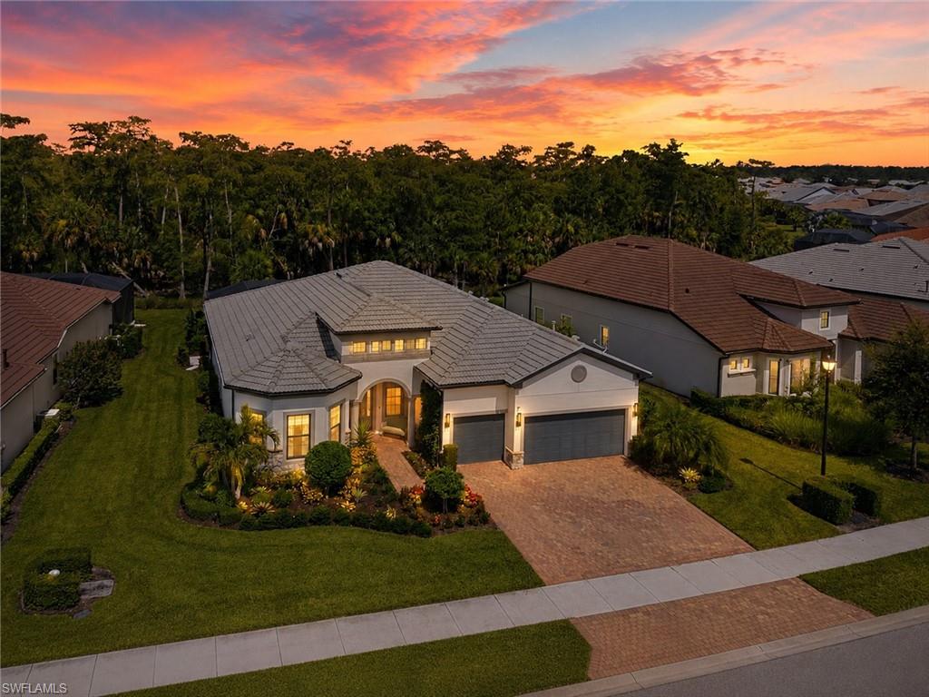 Front of Home at Sunset