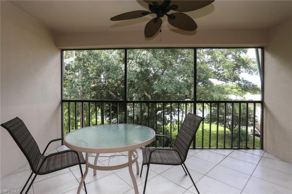 Sunroom / solarium with a healthy amount of sunlight