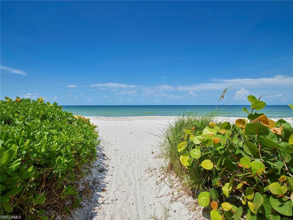 View of water feature featuring a beach view