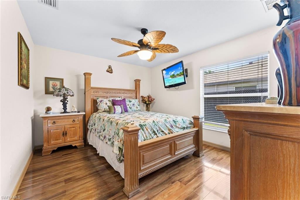 Wood-finish flooring throughout