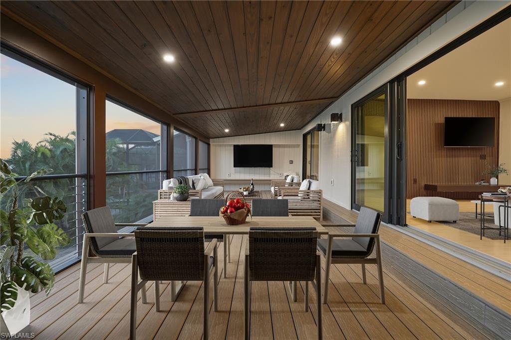 virtually staged rear balcony 2nd floor