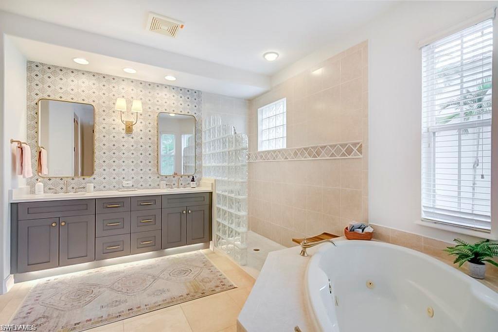 Updated main bathrooms