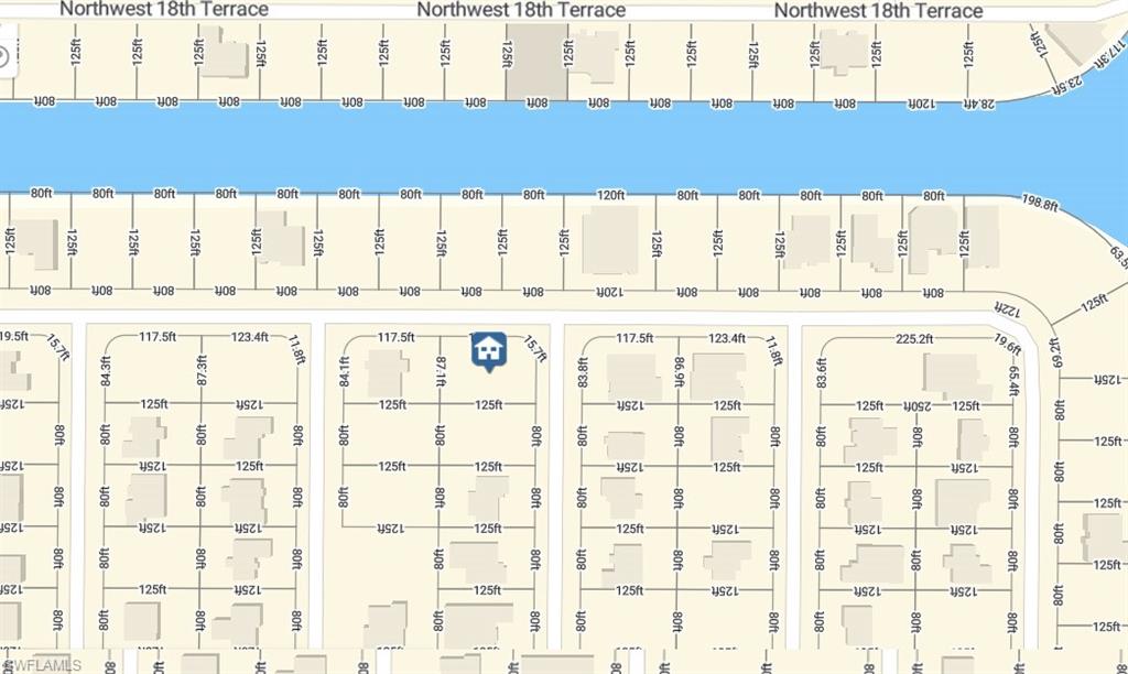 Plat Map. Illustrating property lines and dimensions within a defined area