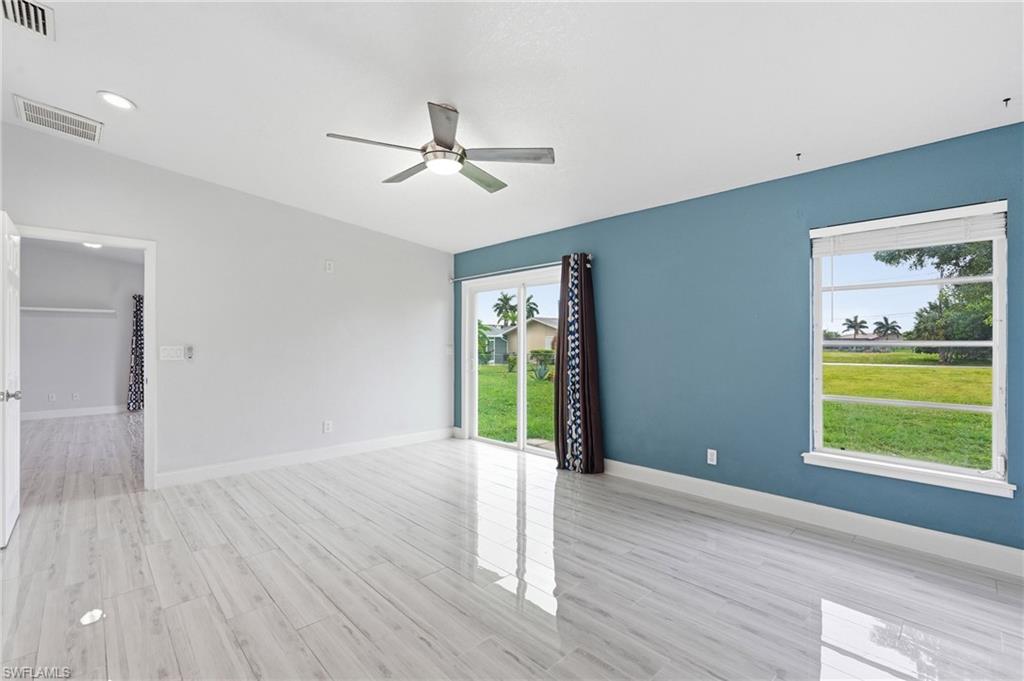 Newer Patio Door from Primary Bedroom leads to the backyard