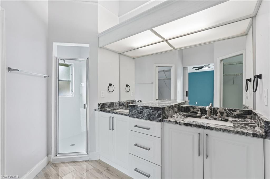 Two Walk in Closets off the Bathroom