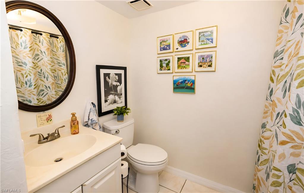 Guest bathroom off living area