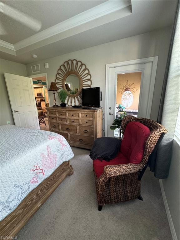sitting area in bedroom
