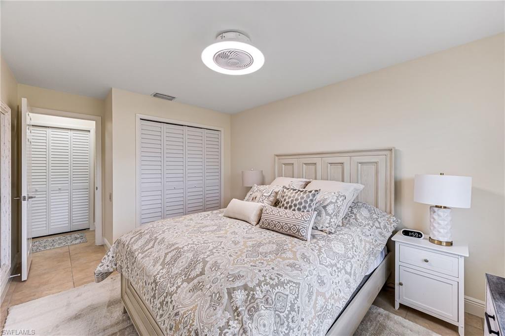 View of tiled bedroom