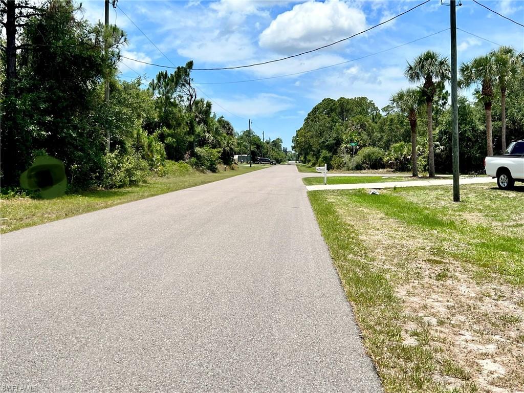 View of asphalt street
