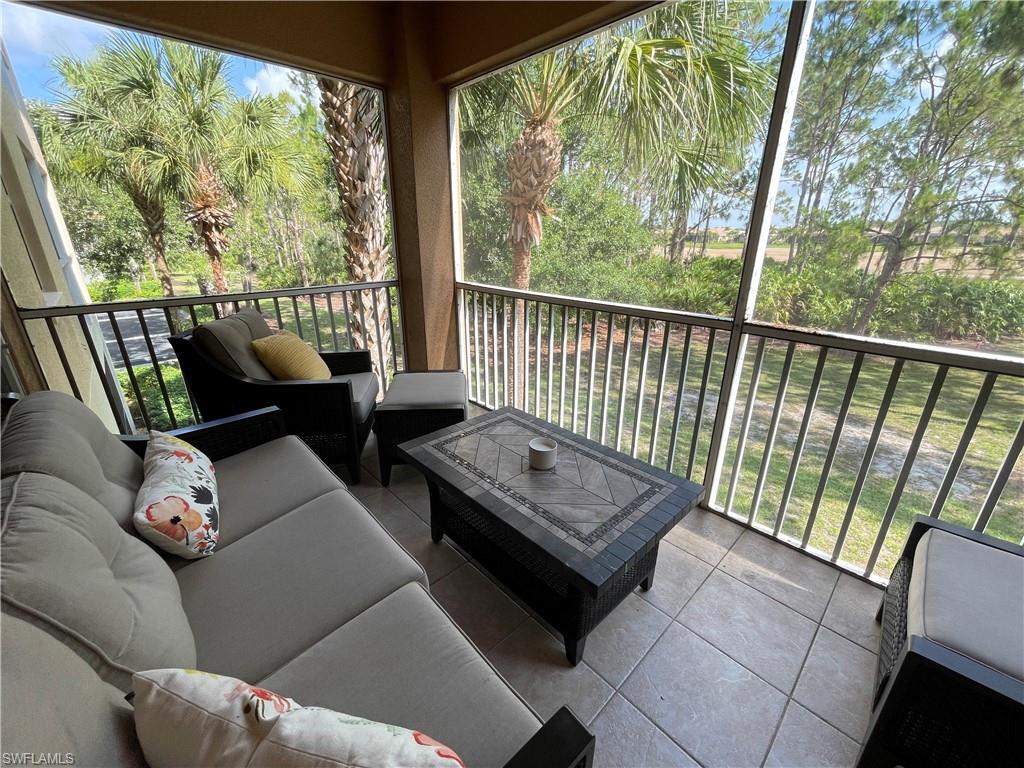 Enjoy the view! Balcony featuring outdoor lounge area