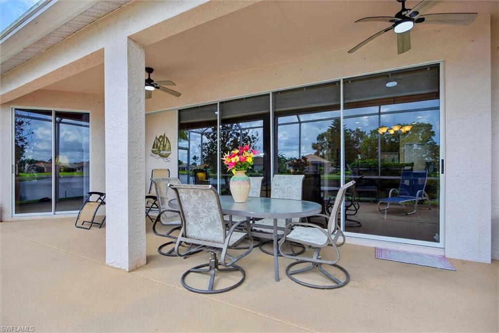 Large lani under truss with extended screened lanai