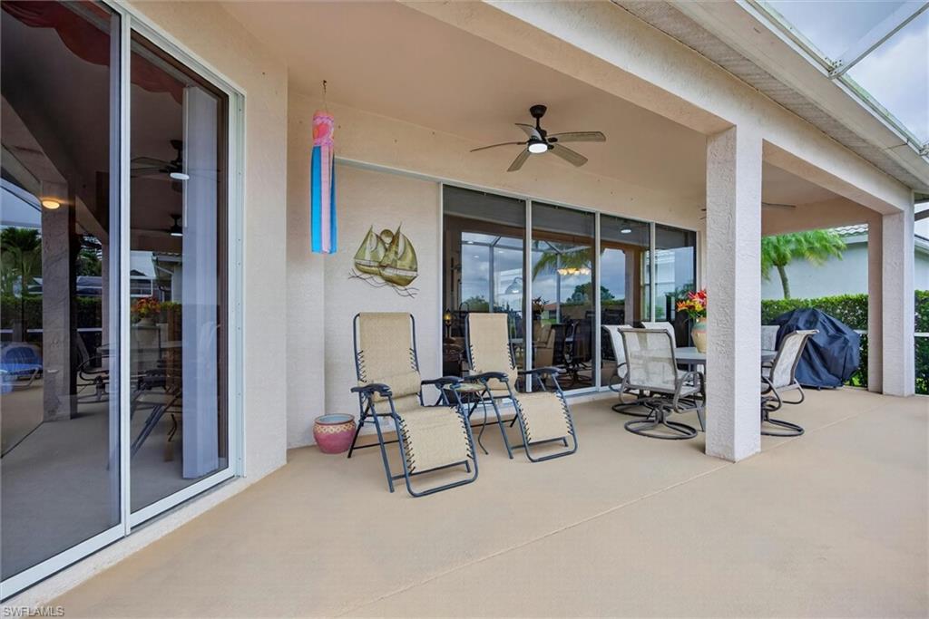 Large lani under truss with extended screened lanai