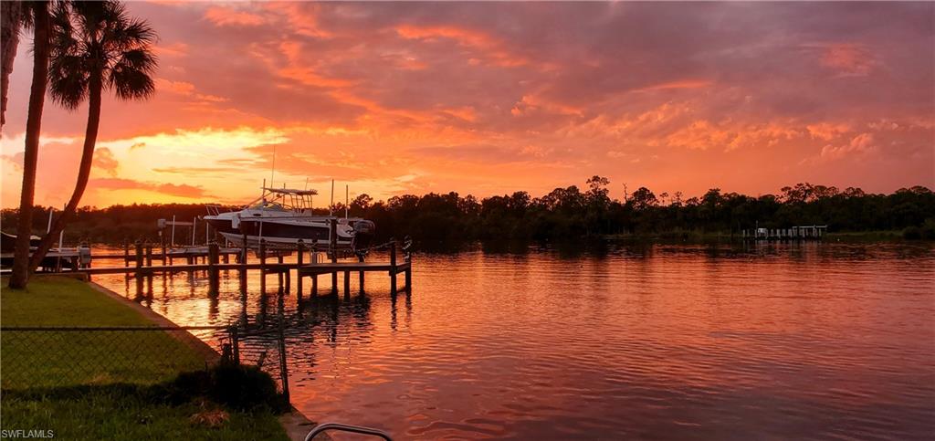 Looking West Up The River At Sunset!