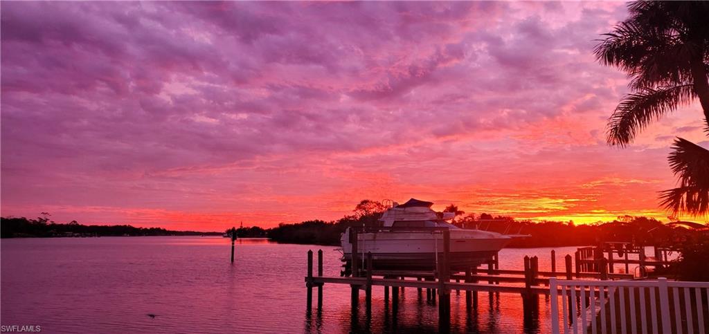 Looking East Up The River At Sunrise!