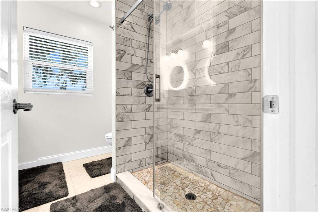 Bathroom #4 Has A Class Enclosed Glass Walk-In Shower!