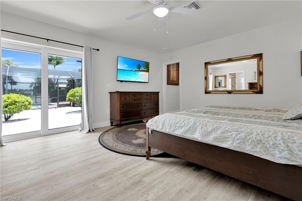 Bedroom #4 Also Has A Double Hurricane Slider Leading Out To The Lanai/Pool Area!