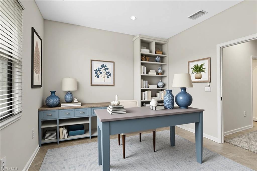 The 4th bedroom would also make the perfect home office space. (virtually staged)