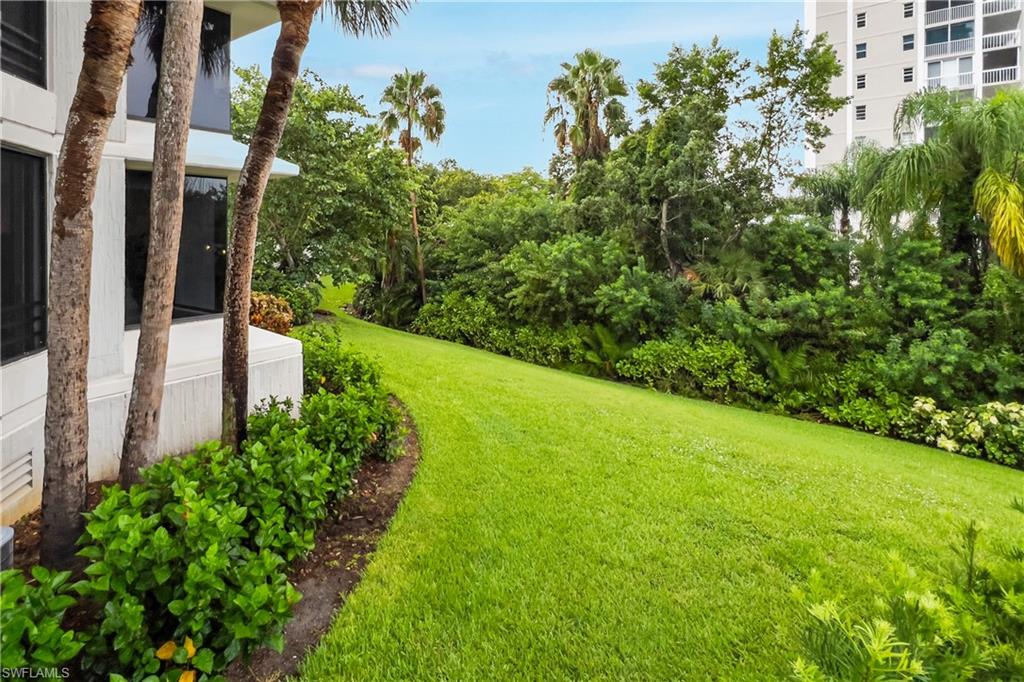 Great yard view from this condo